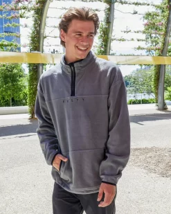 Rusty Polarized 1/4 Zip Polar Fleece Sweatshirt