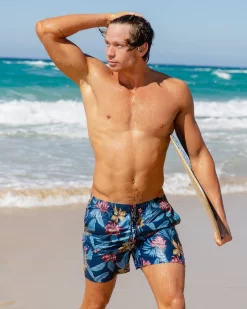 Rusty Botanic Elastic Board Shorts