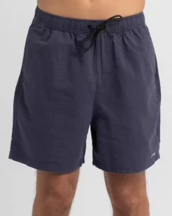 Rusty Undertone Elastic Linen Shorts