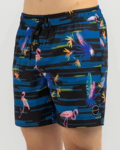 Tropical Glitch Mully Shorts