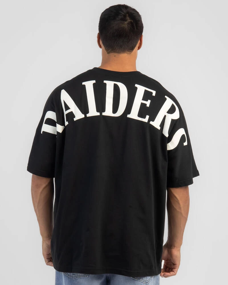 MAJESTIC Las Vegas Raiders Heavy Jersey Arch City Oversized T-Shirt - Image 3