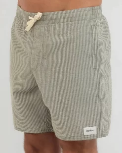 Rhythm Seersucker Stripe Jam Shorts