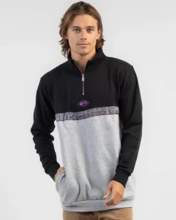 Affirmative Quarter Zip Crew Sweatshirt