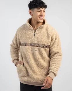 Portray Quarter Zip Crew Sweatshirt