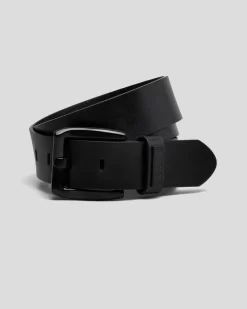 Onyx Leather Belt